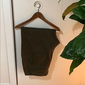 Plus sized jeans in dark green colour